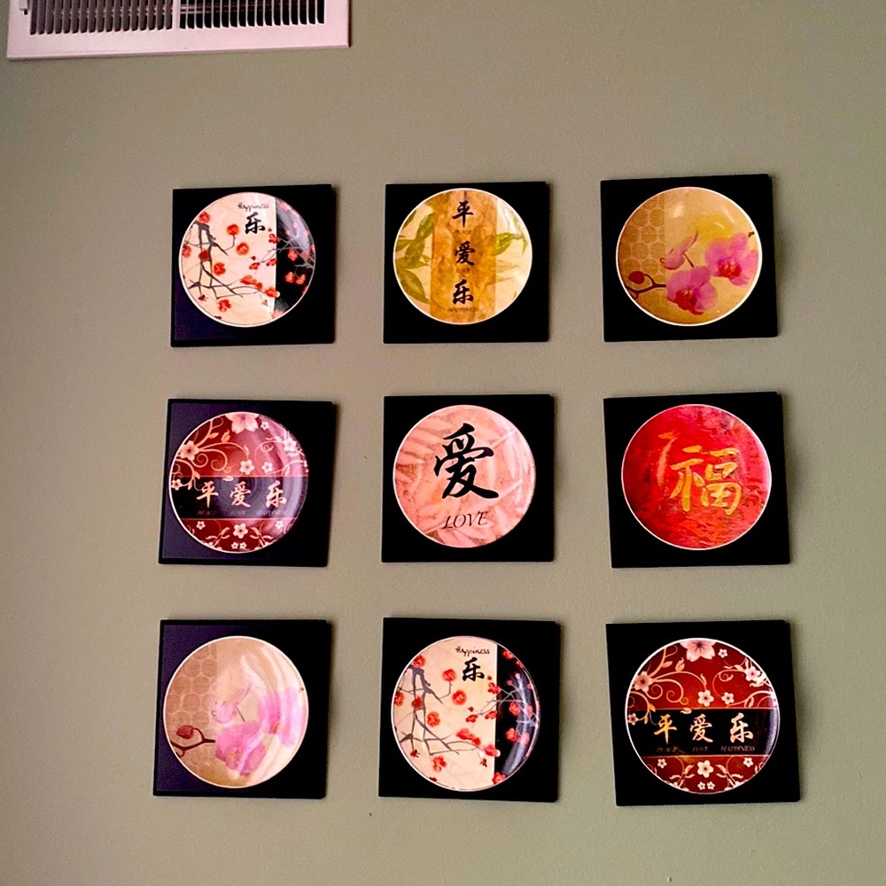 Set of 3 decorative plates